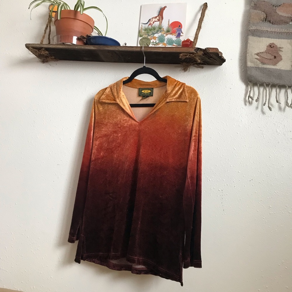 Velvet Ombré Free People top